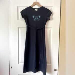 Rare Editions Y2K Butterfly Navy Dress